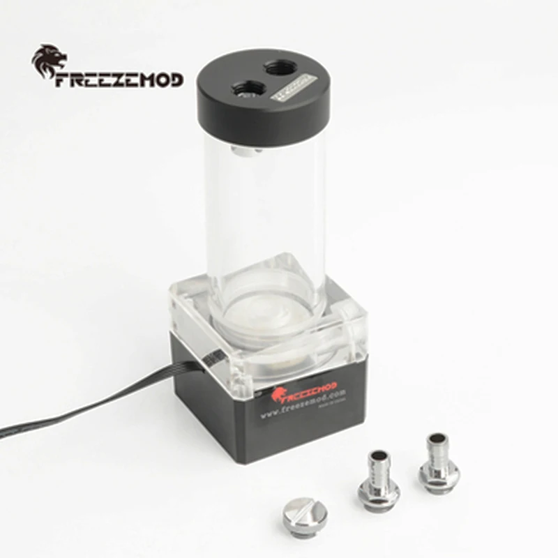 

FREEZEMOD Computer DDC Pump + Reservoir,AOI PumpTank Combo Integrated 24V Voltage Flow 480L/H POM Cover PUB-24PR