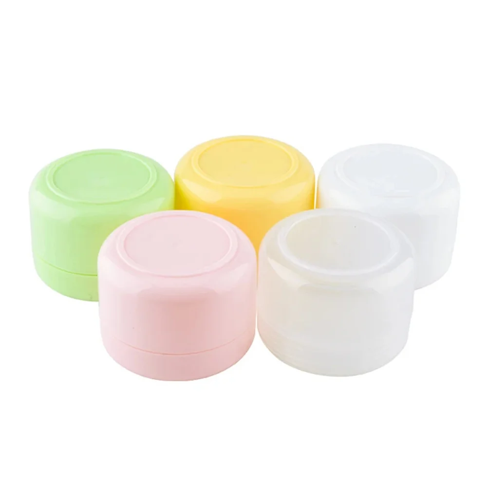 Plastic Containers With Lids & Liners Travel Jars Lotion Bottle Pot Boxes For Face Cream Makeup Hair Care Paste 5pcs/lot refillable bottle,refillable lotion bottle,refillable empty bottle,refillable cosmetic bottle,cosmetic bottle,cosmetic bottle set,refillable liquid container,cosmetic dispenser bottle,makeup empty bottle,refillable bottle set