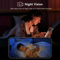 Caméra IP WiFi sans fil intérieure 2.4G 5MP, caméra de surveillance CCTV pour la sécurité domestique avec suivi humanoïde, application O-Kam Pro 4
