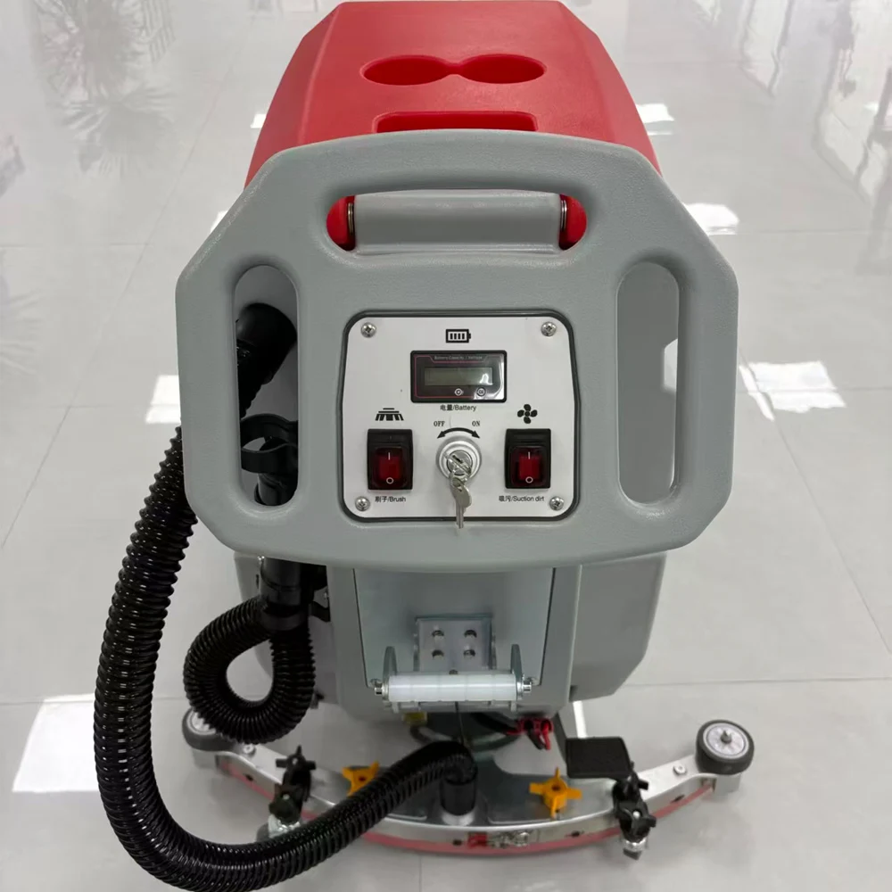 Professional Floor Sweeper Industrial Road Cleaning Washer Machine Walk-behind Floor Scrubber for Factory Workshop Supermarket - 3