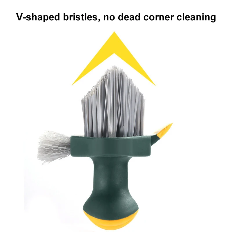 Dual-Pack 4-in-1 Multi-Surface Corner and Gap Cleaning Brush