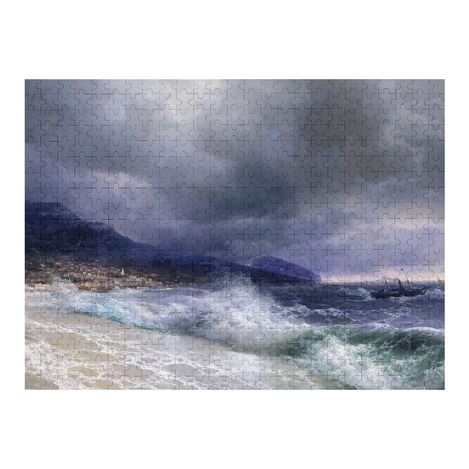 

Yalta - Ivan Aivazovsky - 1899 Jigsaw Puzzle Picture Customs With Photo Puzzle