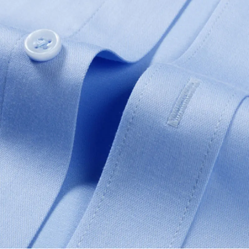 New men's short-sleeved shirt spring and summer long-sleeved formal business wear breathable high-quality work clothes 5