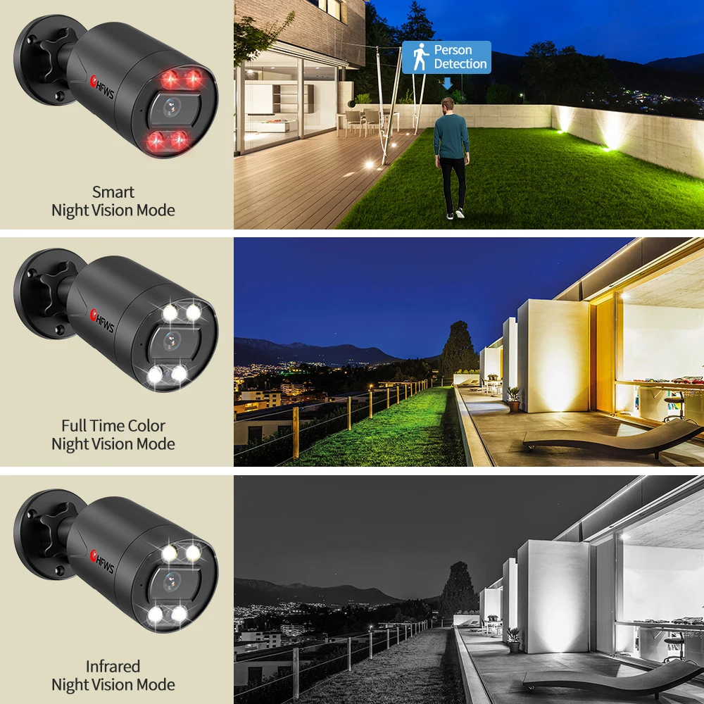 Smart Outdoor Camera 4K 8MP 8CH CCTV Security System