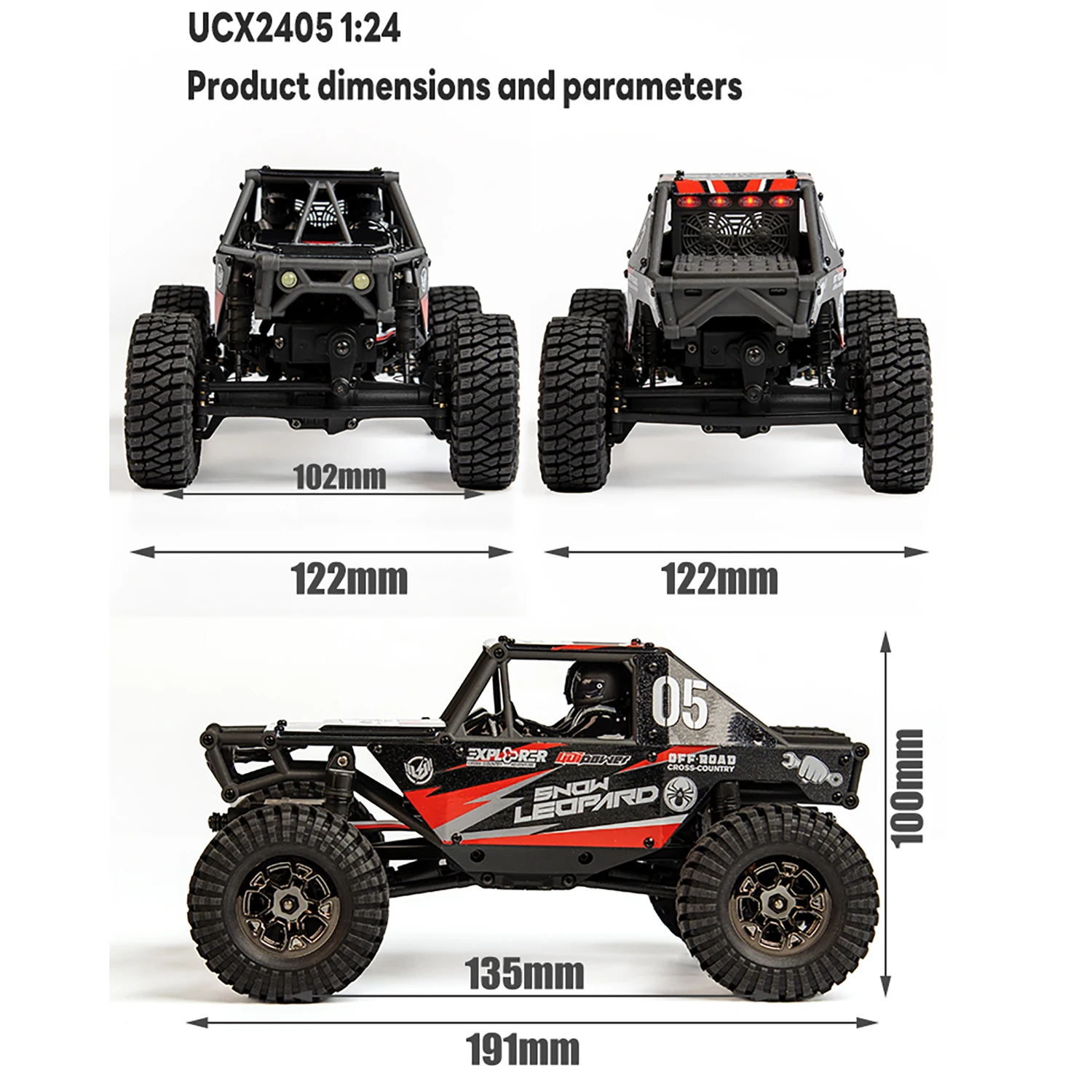 1/24 UdiRC UCX2405 PRO RC Cars RC Crawler 2.4G 4WD Brushless Motor ESC Radio Controlled RC Rock Off-Road Vehicles RC Toys Model 6