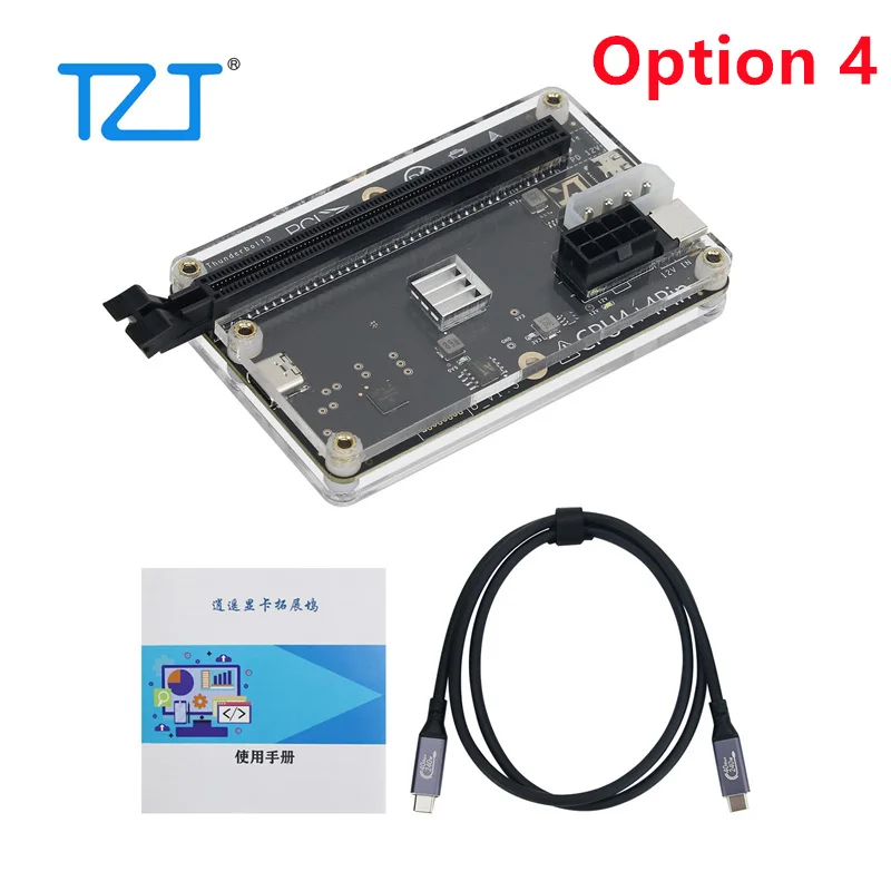 拡張カード TH3P4G4 Thunderbolt External GPU Dock TZT Graphics Card Dock External GPU Dock + 60cm/23.6