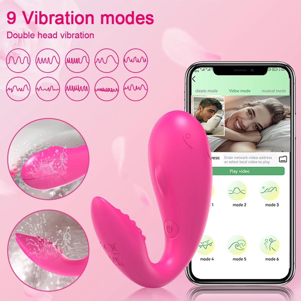 Vibrating Sex Toys Wireless Bluetooth G Spot Dildo Vibrator for Women APP Remote Control Wear Vibrating Egg Clit Female Panties Sex Toys for Adults