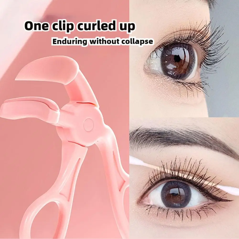 Borderless Eyelash Curler One Clip Curled Up Long Lasting Curling Tool Wide Angle Curler Women Quick Styling Tools eyelash curler