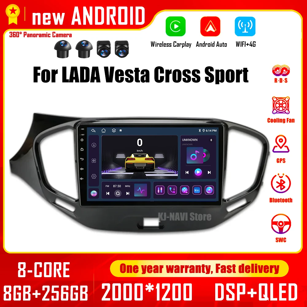 QLED-For-LADA-Vesta-Cross-Sport-2015-2022-Car-Radio-Multimedia-Carplay ...
