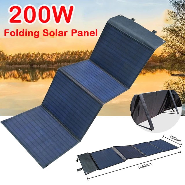 PANEL SOLAR PORTATIL PLEGABLE 200W