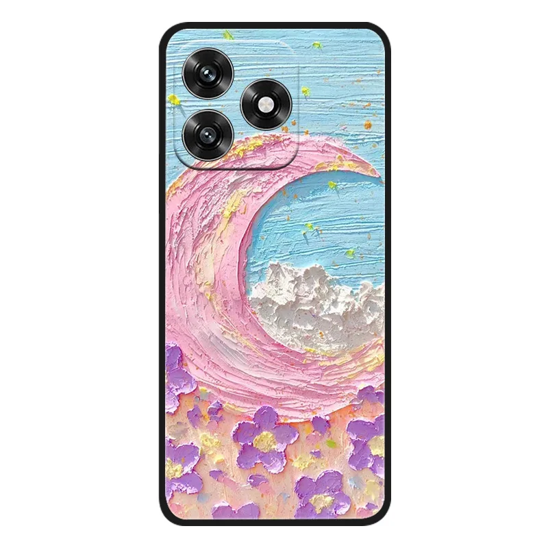 Premium Silicone Soft TPU Back Cover with Camera Protection Bumper