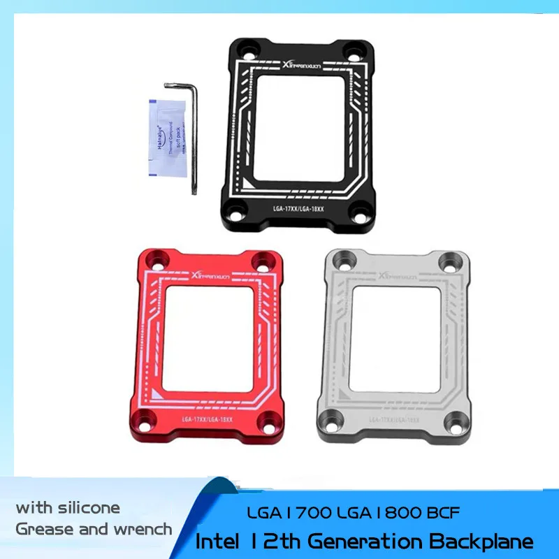 Lga17Xx-Bcf Intel 12Th Cpu Bending Corrector Frame Protector Lga1700/1800 Fissaggio A Fibbia/Nero/Argento