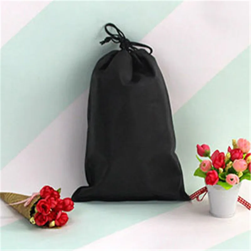 20 pieces  Non woven fabric drawstring bags for clothes/shoegift/Chrismas festival bags Dust bag Storage bag  accept custom logo 3