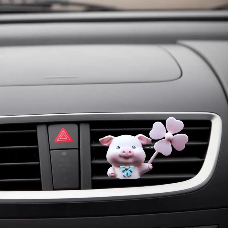 

Car Air Freshener Auto Accessories Interior Perfume Rotating Propeller Air Outlet Fragrance Cute Cartoon Decor Auto Accessories
