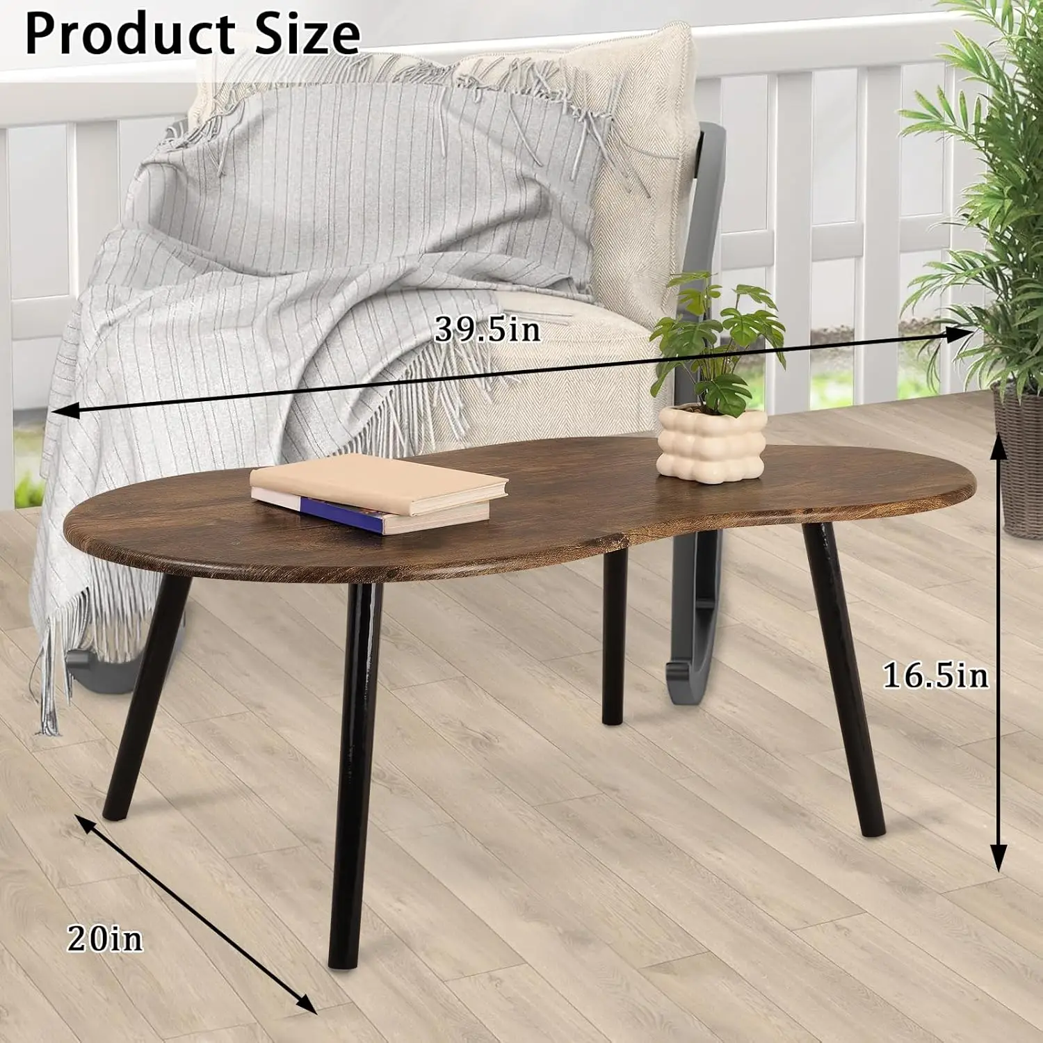 Small Coffee Table Cloud Shape Coffee Table Industrial Coffee Tables Wood Irregular Center Table Floor Table Mid Century 3