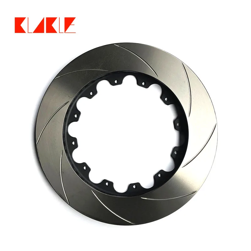 KLAKLE 320*30MM Drilled Brake Disc Black Color Center Bell For Cutomize Client