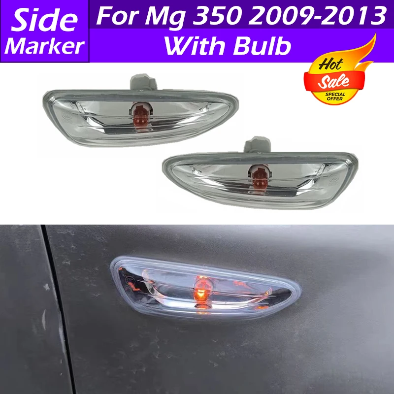 

For Mg 350 2009-2013 Car Front Turn Signal Light Side Marker Light Repeater Lamp Fender Marker Side Indicator Lamp With Bulb