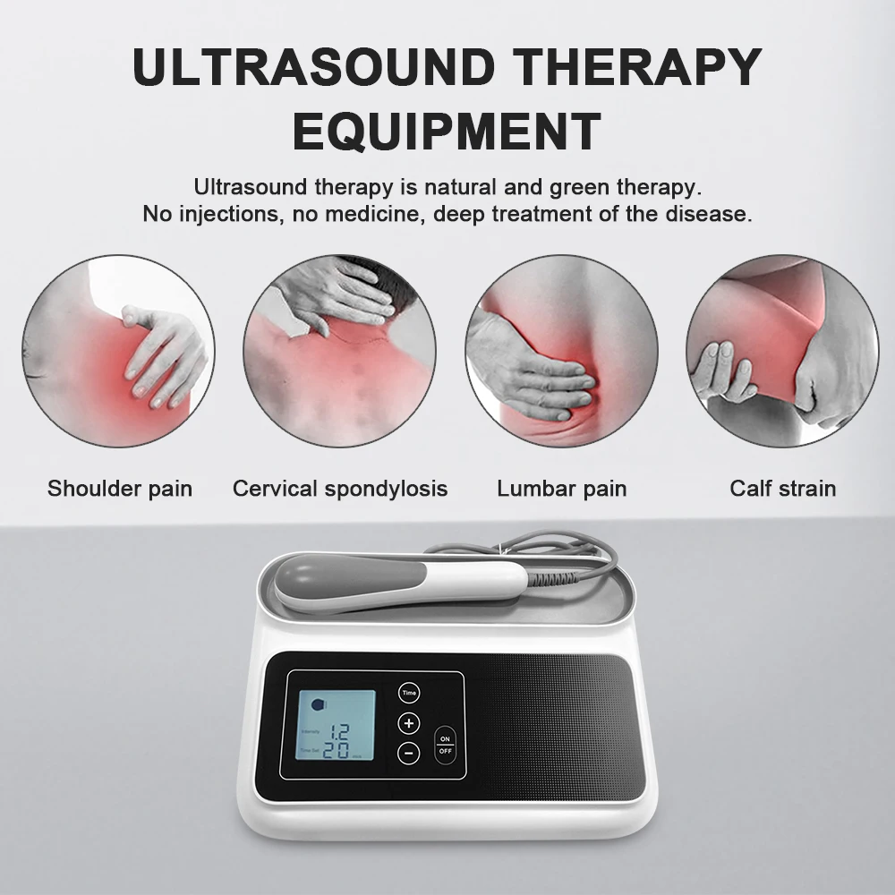 Ultrasound Physical Therapy Device Pain Relief Machine With 2 Handles Can  Works at The Same Time - AliExpress