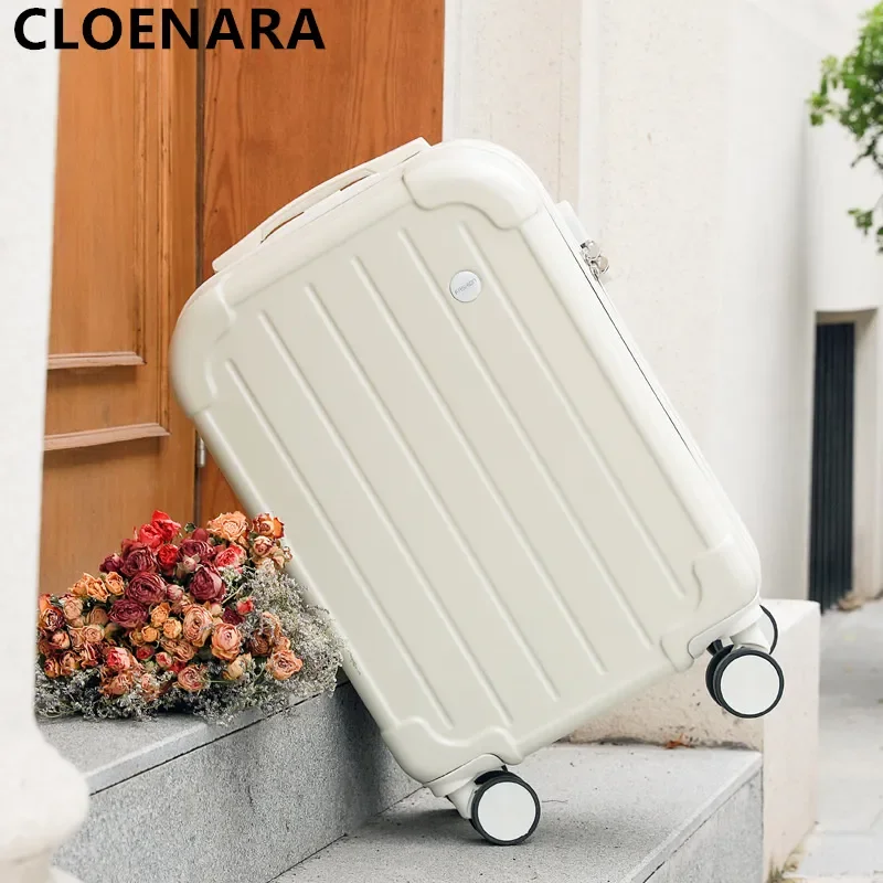 

COLENARA Suitcase Sturdy and Durable Trolley Case 20 Inch Women Boarding Box 28" Student Travel Bag with Wheels Cabin Luggage