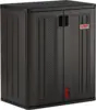 9 Cubic Ft. Heavy-Duty Resin Cabinet with 2 Shelves, Black 1