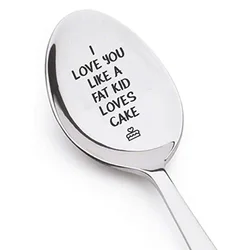 Romantic Stainless Steel Love Letter Spoons - Perfect Valentine's, Wedding, or Anniversary Gift (2)
