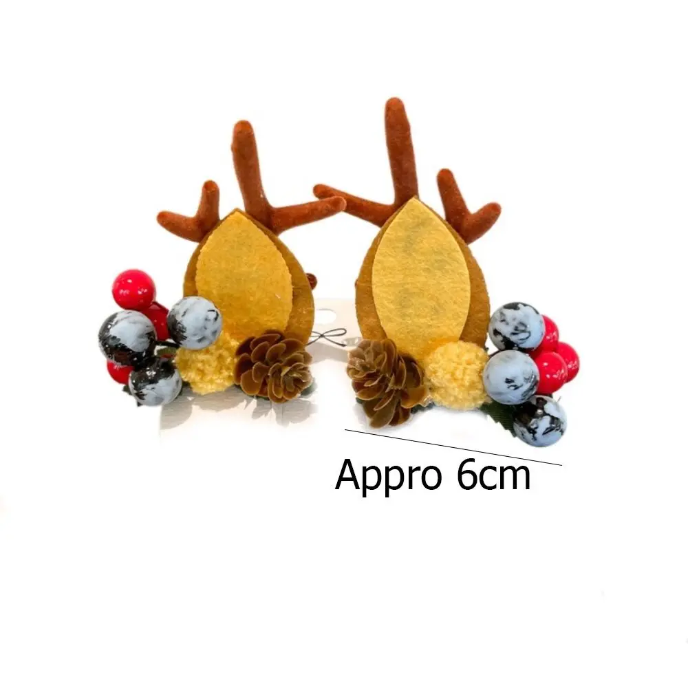 Cute Elk Horn Christmas Hairpin Antler Hair Clips