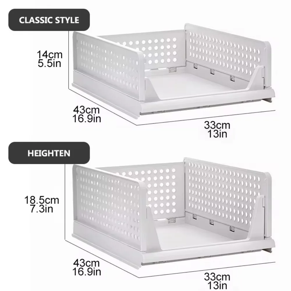 Stackable Plastic Drawers Organizing Boxes Partition Bedroom Office Organizers Closet Clothes Panties Folding Storage Box Home drawer organizers storage box