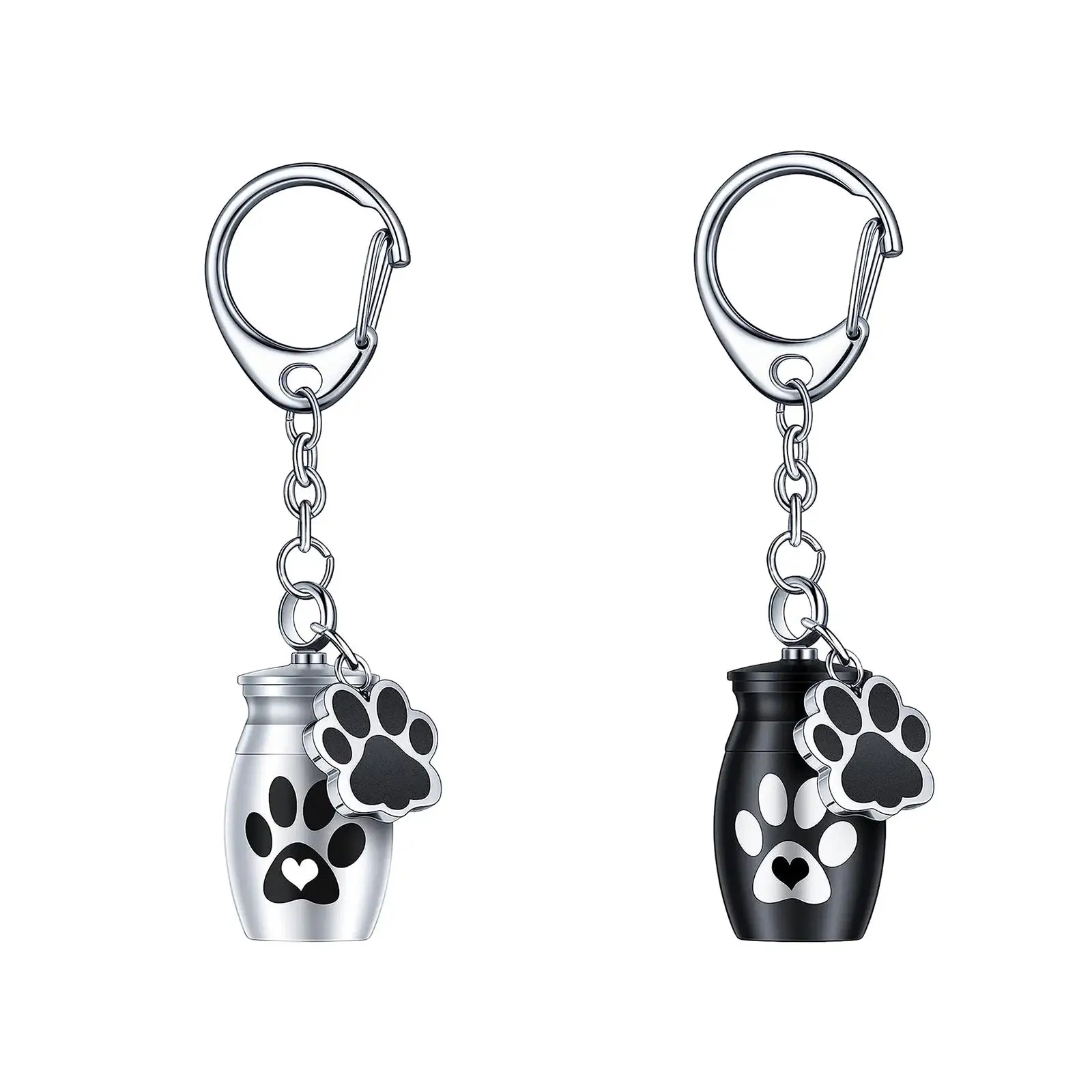 Aluminium Alloy Keychain Pet Urn Keep Precious Memories Lightweight for Funeral Memorials Pet Urn for Kitten Rabbit