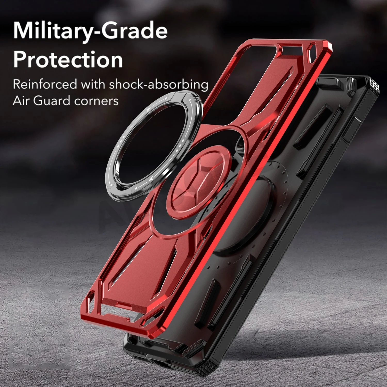 Coque Defender Lourde Pour Motorola Edge 2024 - Protection Anti-choc 3 Couches, Noire