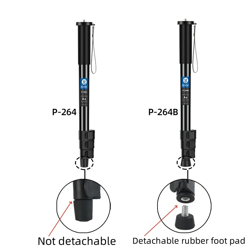 Aluminum Hunting Shooting Accessory V Shaped Rotating Yoke Monopod Telescopic Shooting Stick Hunting Stick with Shoulder Strap