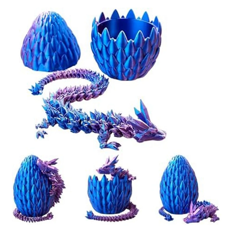 Dragon Egg, Easter Egg,12In Dragon Toy, Eggs With Inside,3D Printed Fidget Toys