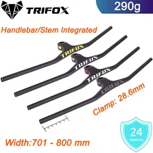TRIFOX – guidon de vtt, 17 degrés de levage négatif, en fibre de carbone, une pièce, en stock