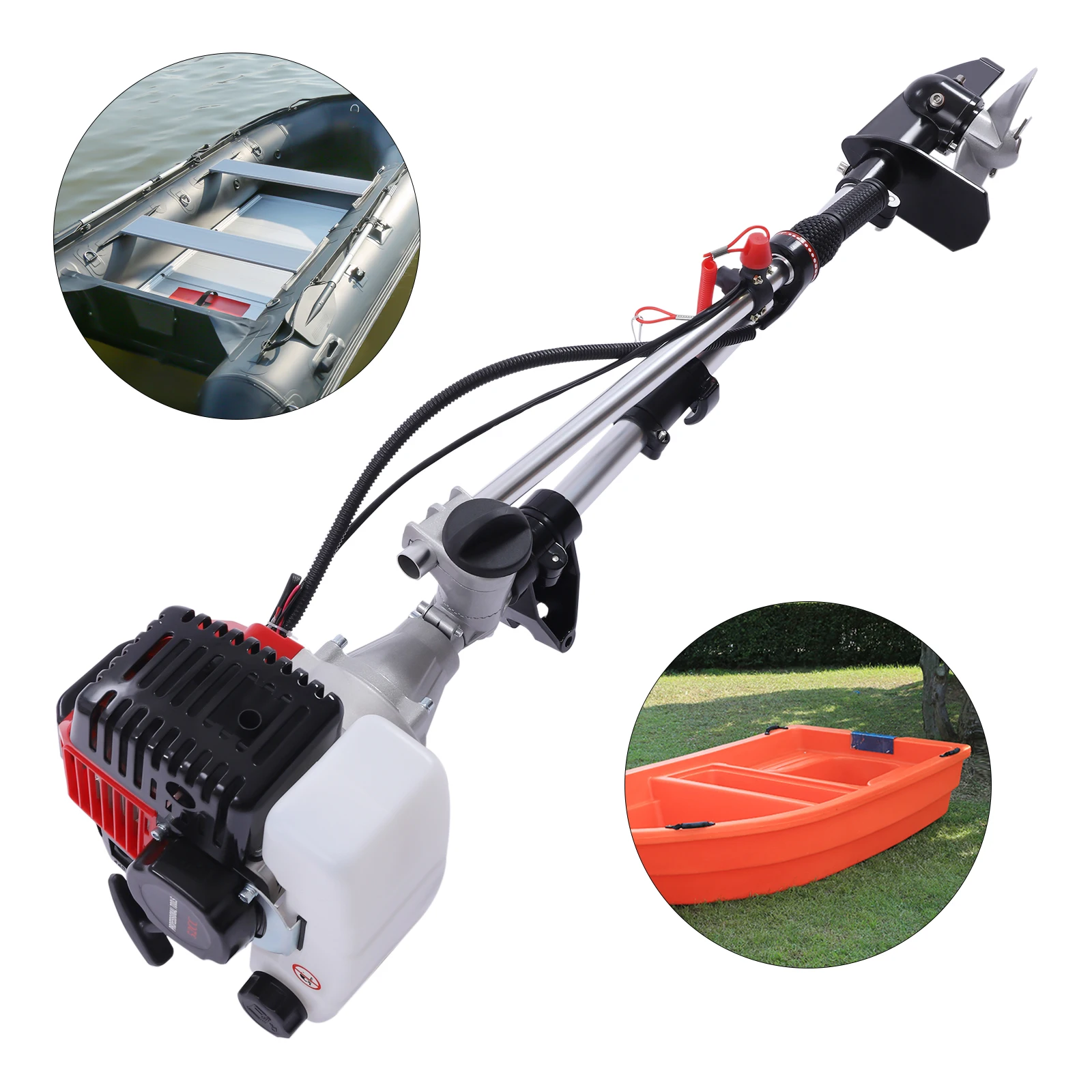 2 Stroke 2.3 HP Outboard Motor Short Shaft 52CC Fishing Boat Engine CDI System 2 stroke outboard motor 3 5 hp fishing boat engine cdi water cooling short shaft 2500w water cooled fishing boat engine