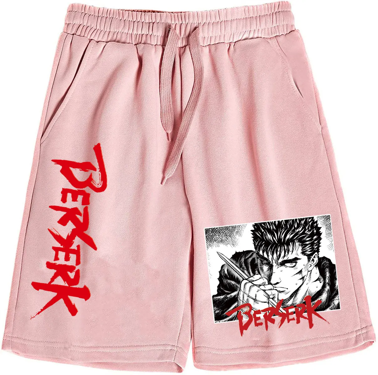 

Men's Summer Shorts Free Shipping Printed Anime Short Sweatpants New in Casual Youthful Short for Unisex Workout and Training