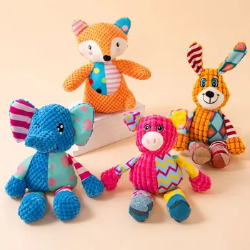 Pet Plush Cat Dog Interactive Teething Toy