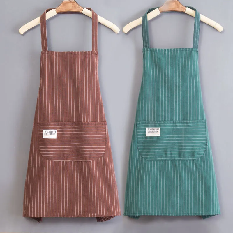 

1 Pcs Waterproof Apron Woman's Solid Color Cooking Men Chef Waiter Cafe Shop Barbecue Barber Bib Kitchen Accessories Unisex 2023