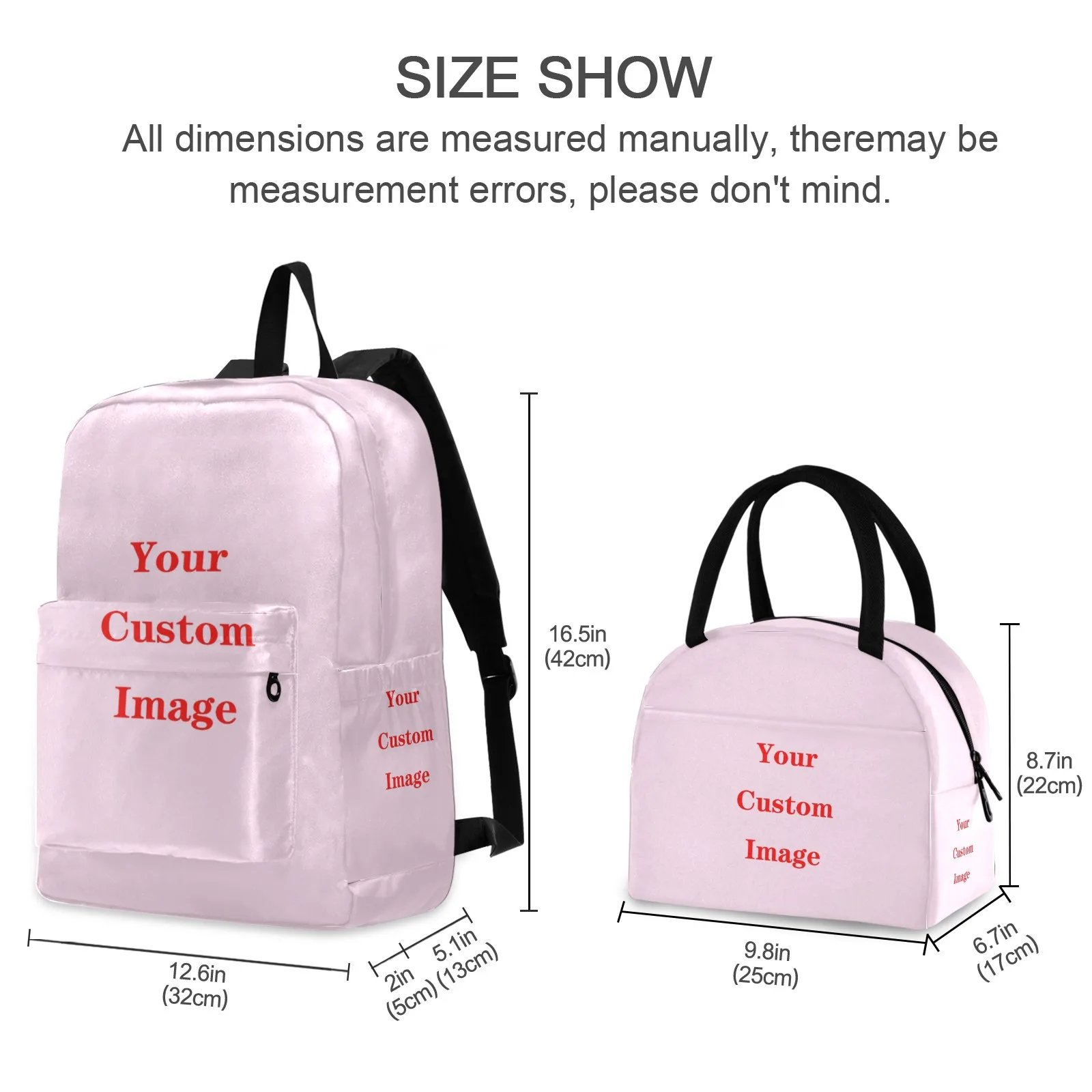 2025 New Children School Bags 2pcs Set Kids Custom pattern Backpack Boys Girls Schoolbag Baby Toddler Bag Mochila Infantil 2