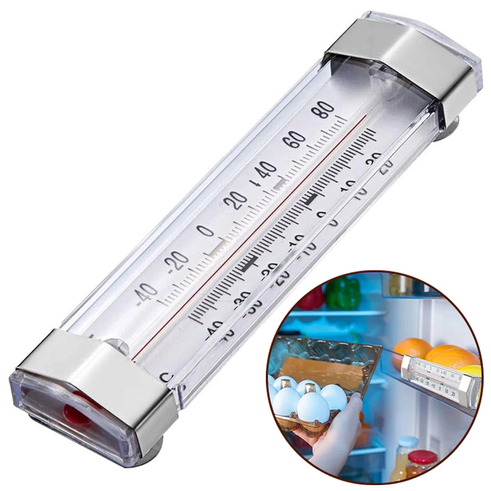 

Effective Fridge Refrigerator Freezer Thermometer Accurate Temperature Measurement Easy to Read Display Compact Size