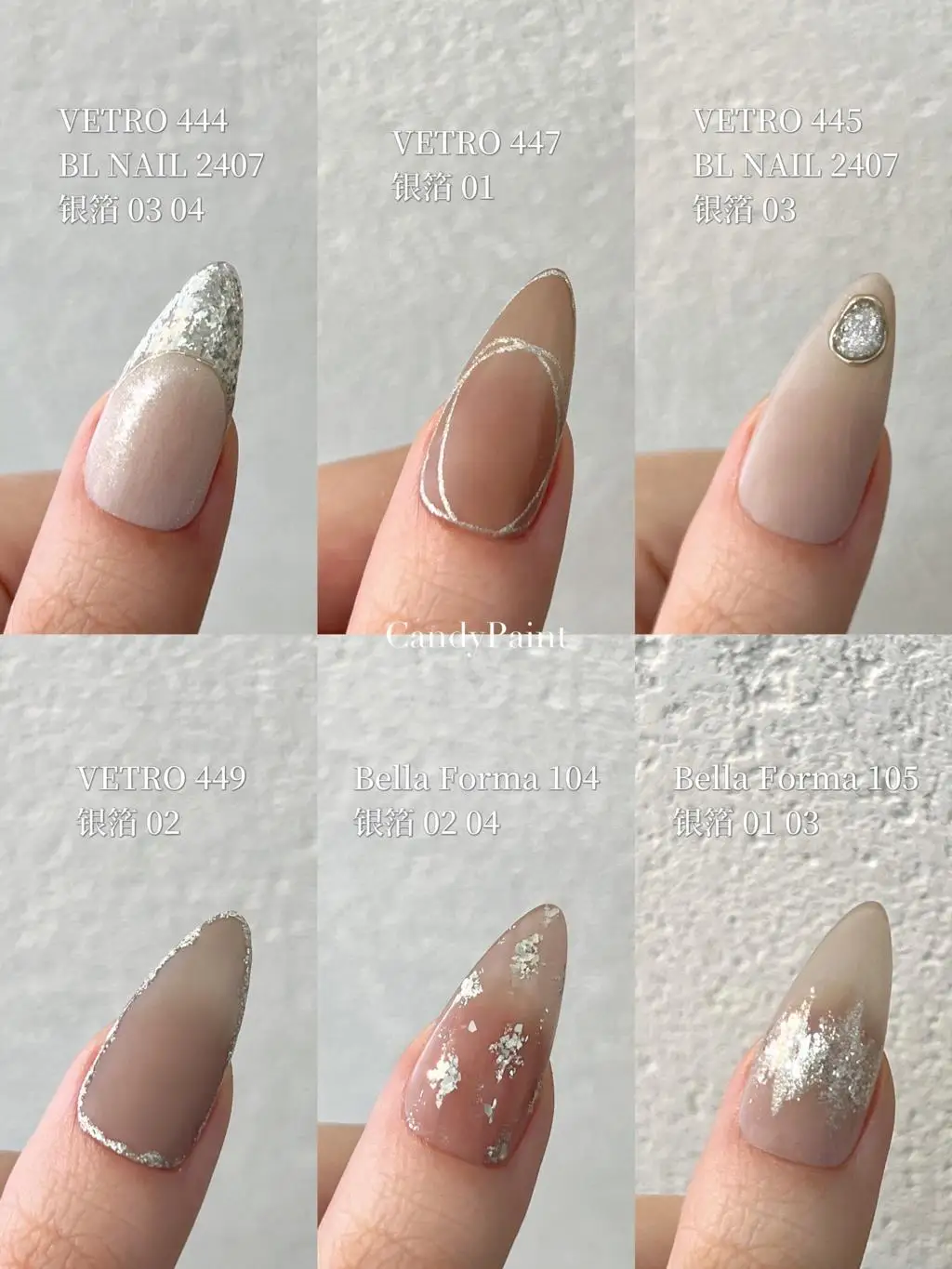 Silver Chrome Nail Powder Flake Mirror Effect Glitter Manicure Pigments 0.04oz/1g