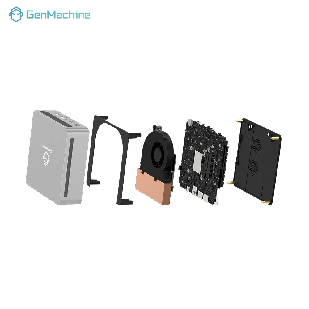 Genmachin AMD 7940HS ES MINI PC Windows 11 Ryzen LPDDR5 32GB 6400Mhz RAM WIFI6 BT5.2  Pc Game Diy Gaming Computer Ordenador 6