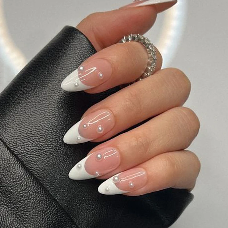 12 Grids White Half Round Pearl Nail Art Decoration Mixed Size Silver Gold Mini Steel Ball Rivet Rhinestone Nail Accessories 4