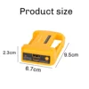 USB Charger Adapter for Dewalt 18V 20V Li-Ion Battery with USB and Type-C Fast Charging DCB200 DCB205 (Without Battery) 6