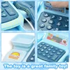 Simulation Supermarket Cash Register Toys Set With Lighting And Sound Effects Calculation Checkout Children Pretend House Toys 2
