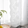 1PC Nuan Series Double Layer White Lace Tulle Curtain Blackout Drapes for Bay Window Bedroom Kids Room 5