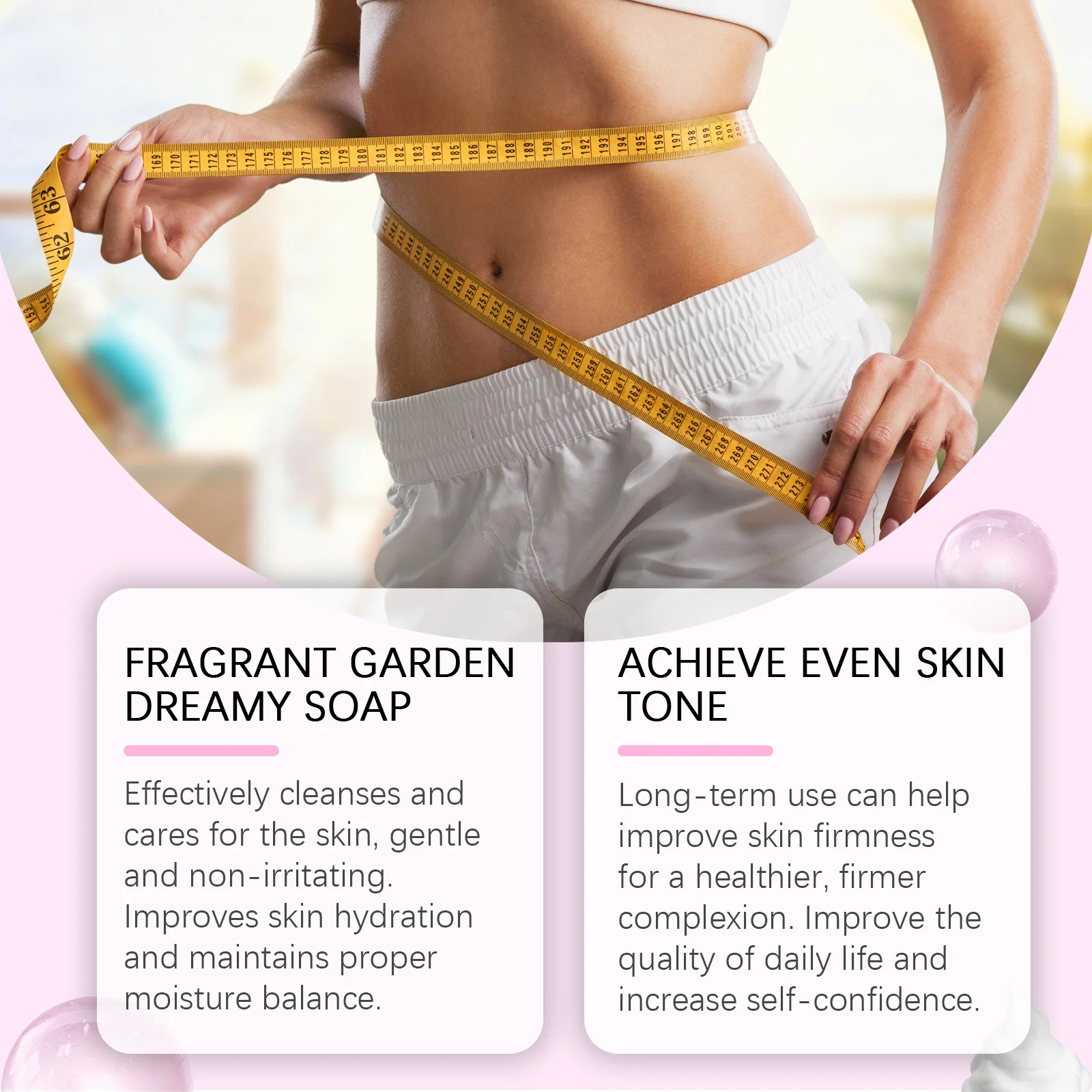 Slimming Body Soap - Gentle Moisturizing Long-Lasting Fragrance Cleanser for Face & Body, Daily Use Suitable for All Skin Types