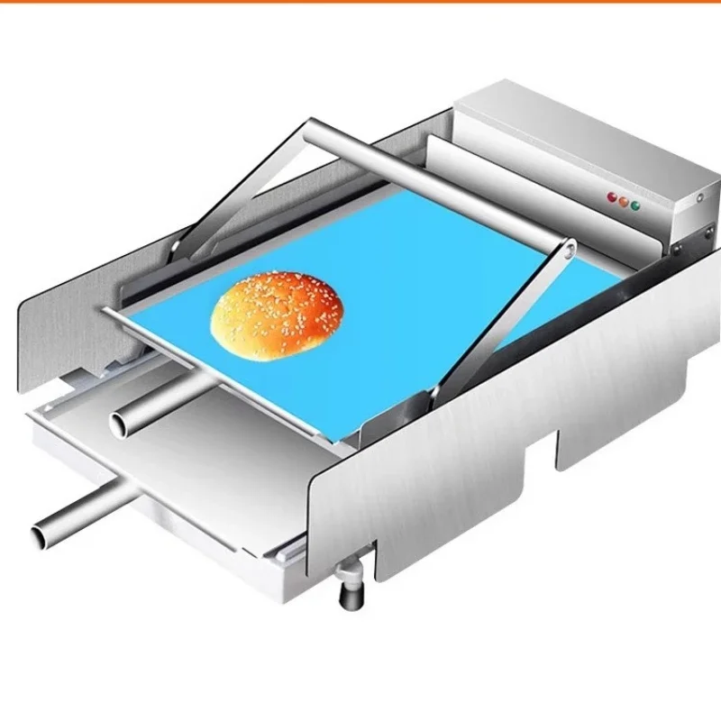 Layers Hamburger Baking Machine Commercial Fast Heating Burger Maker Joint Equipment with Non-Stick Pan/12pcs x 2