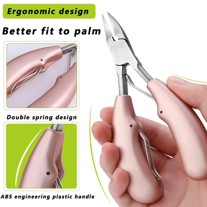 Toe Nail Clippers Remove Dead Skin Nail Correction Nippers Thick Nails Ingrown Toenail Cuticle Scissor Thick Pedicure Care Tool