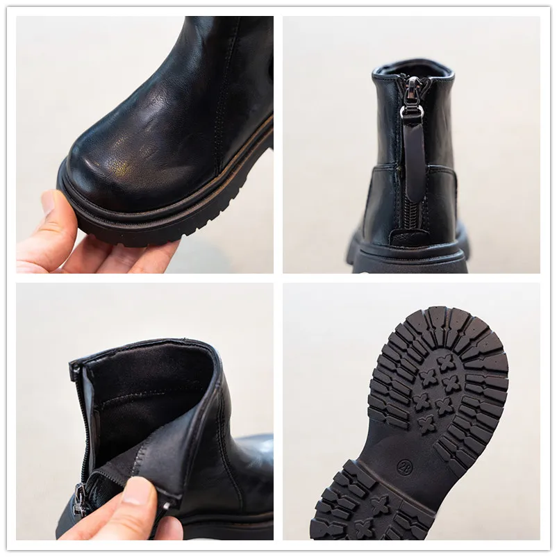 Girls Ankle Boots Autumn Winter Breathable Non Slip Kids Boots