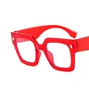 Rice Nails Big Frame Clear Lens Glasses Oversize Square Myopia Nerd Spectacles Degree -0.5 -1.0 -2.0 -3.0 -4.0 to -6.0 6
