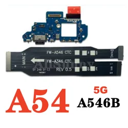 Enhanced Charging USB Port and Main Board Flex Cable for Samsung Smartphones - Dock Connector MotherBoard Replacement Component (A54 5G)